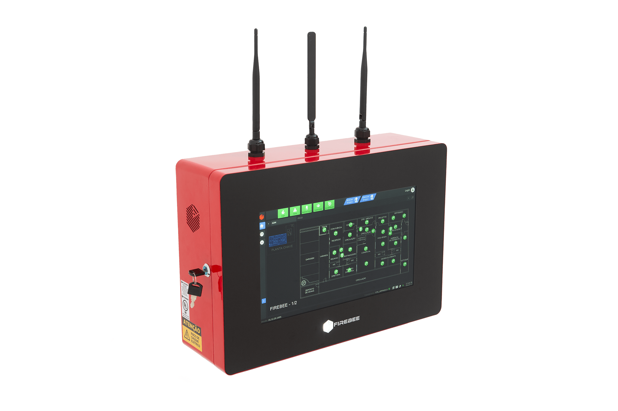 Central Firebee FHT-15 — Sistema de Detecção e Alarme de Incêndio Wireless